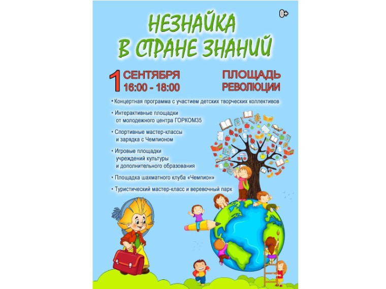 Праздничная концертная программа «Незнайка в стране знаний».